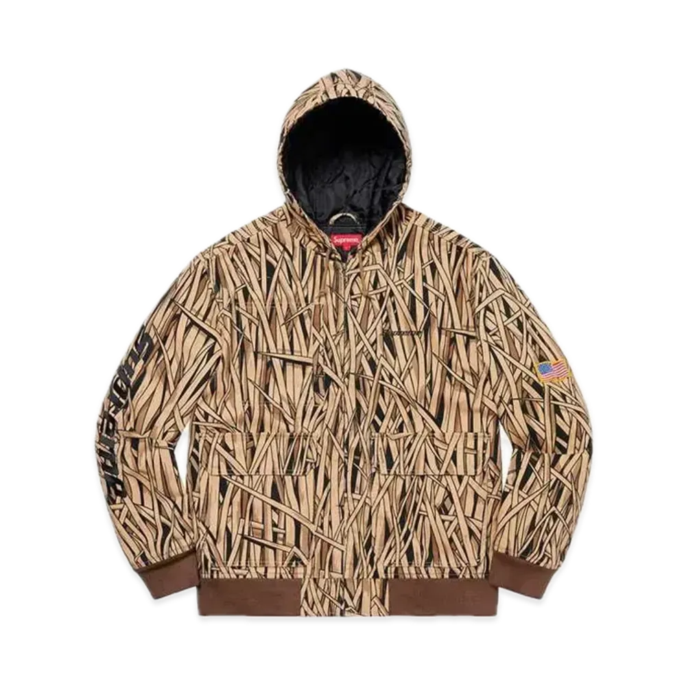 Supreme Canvas Hooded Work Jacket "Marsh Camo"