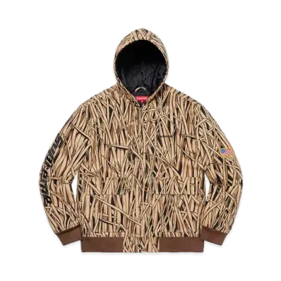 Supreme Canvas Hooded Work Jacket "Marsh Camo"