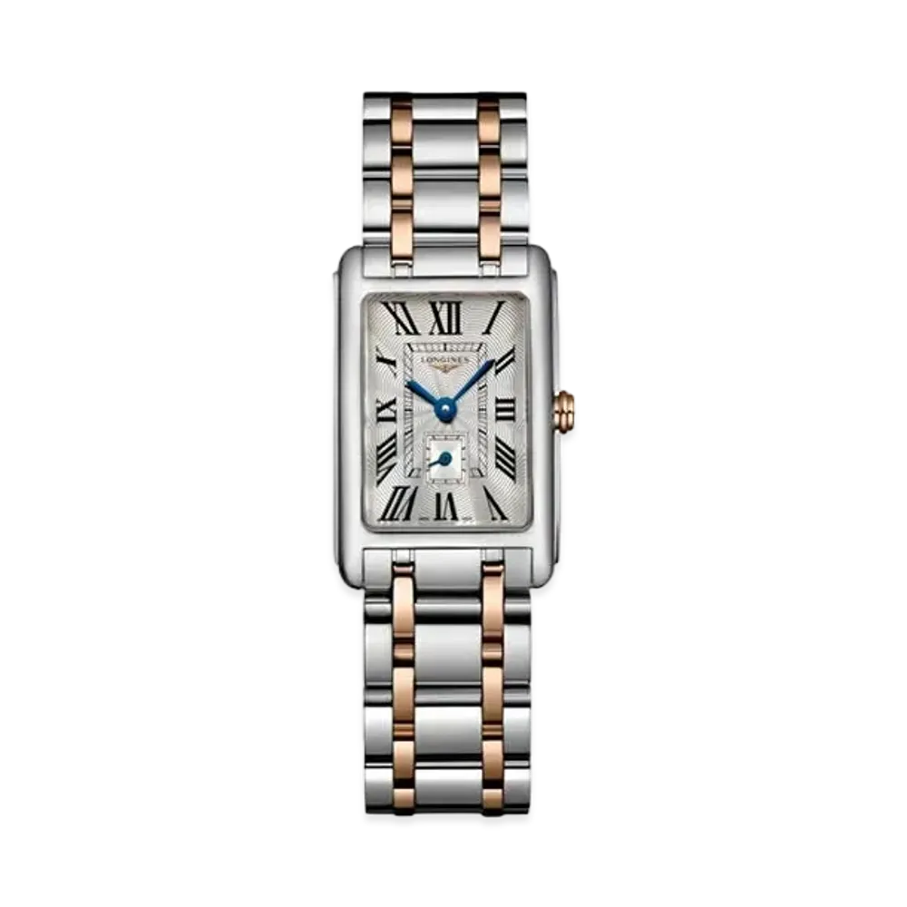 Longines Dolcevita 20.80 x 32.00 mm "Silver Franke/Stainless Steel/Pink Gold Crown" L5.255.5.71.7