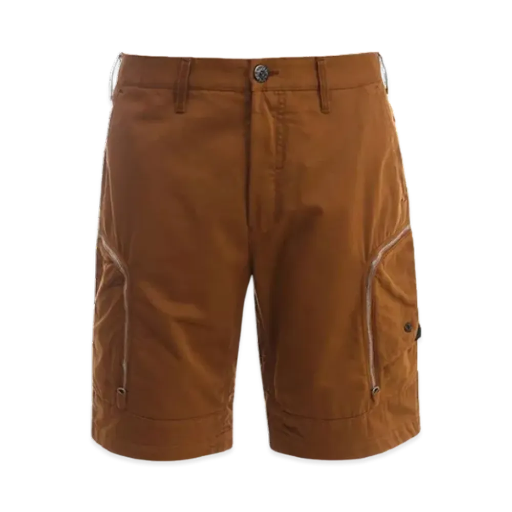 Stone Island L0208 Shadow Project Shorts - 21SS "Chestnut Brown"