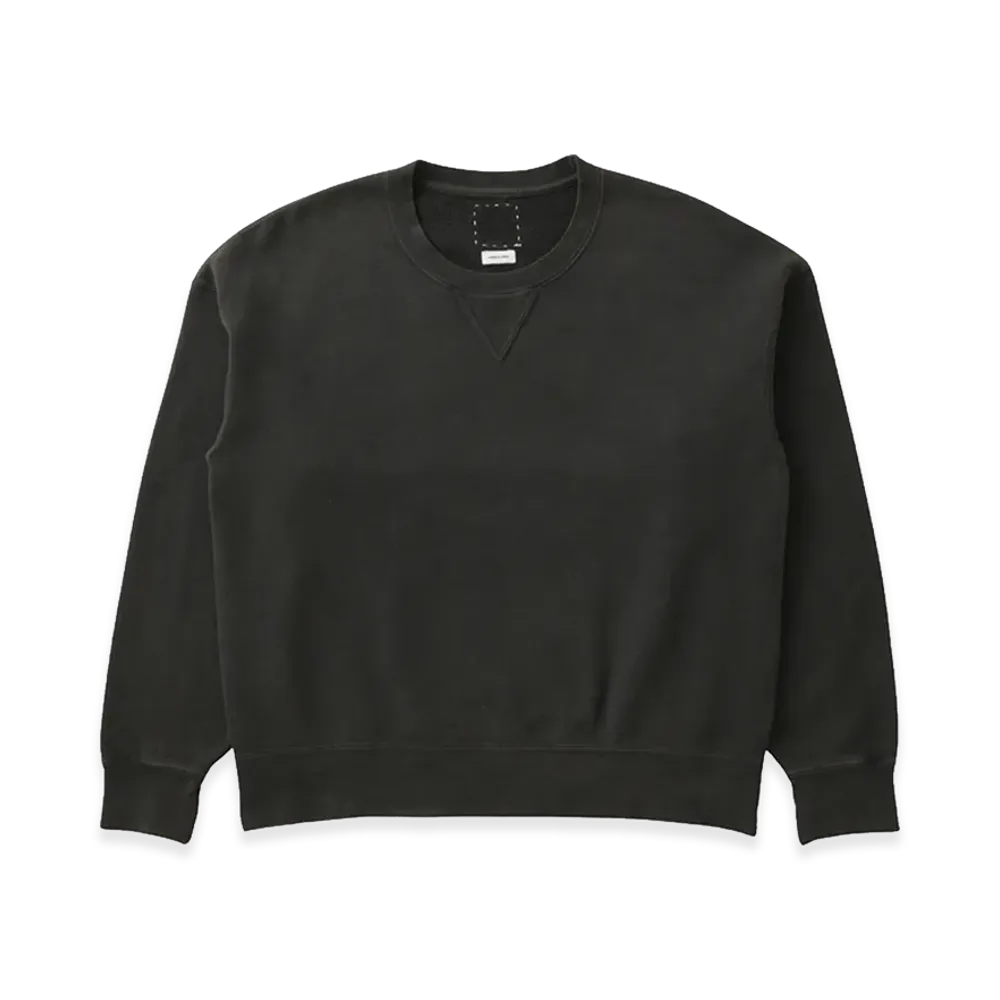 visvim Jumbo SB Sweat L/S DMGD "Black"