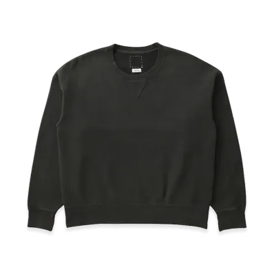 visvim Jumbo SB Sweat L/S DMGD "Black"