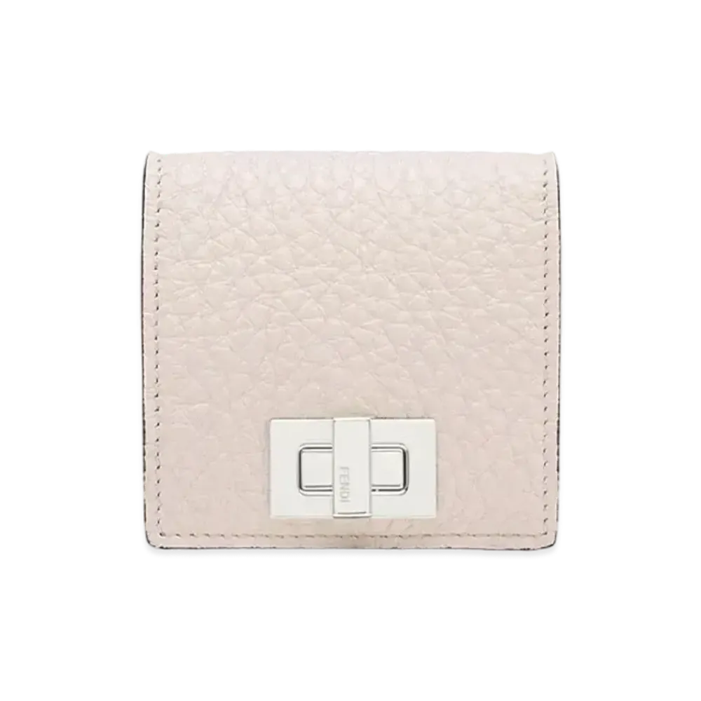 FENDI Square Coin Case Leather "White"