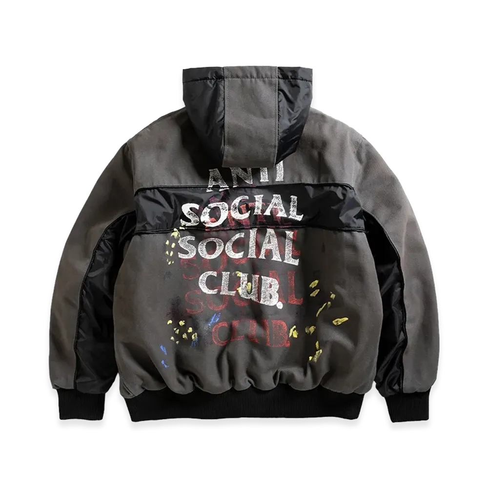 ANTI SOCIAL SOCIAL CLUB Distressed Jacket "Gray/Black"