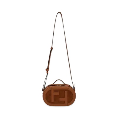 FENDI Cam Small Leather / Suede Mini Bag "Brown"