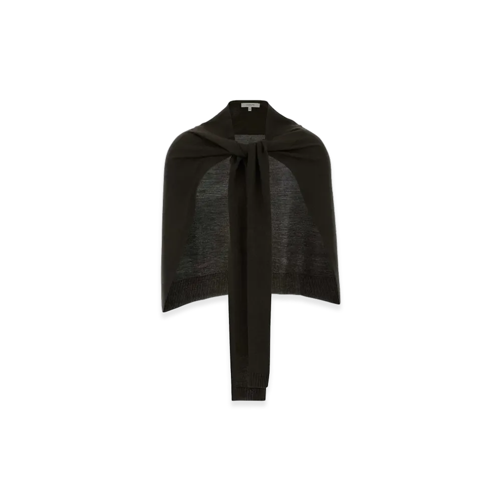 LEMAIRE Women's Wool and Acrylic Cape "Brown"