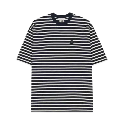 NNBF BORDER T-SHIRTS "NAVY"