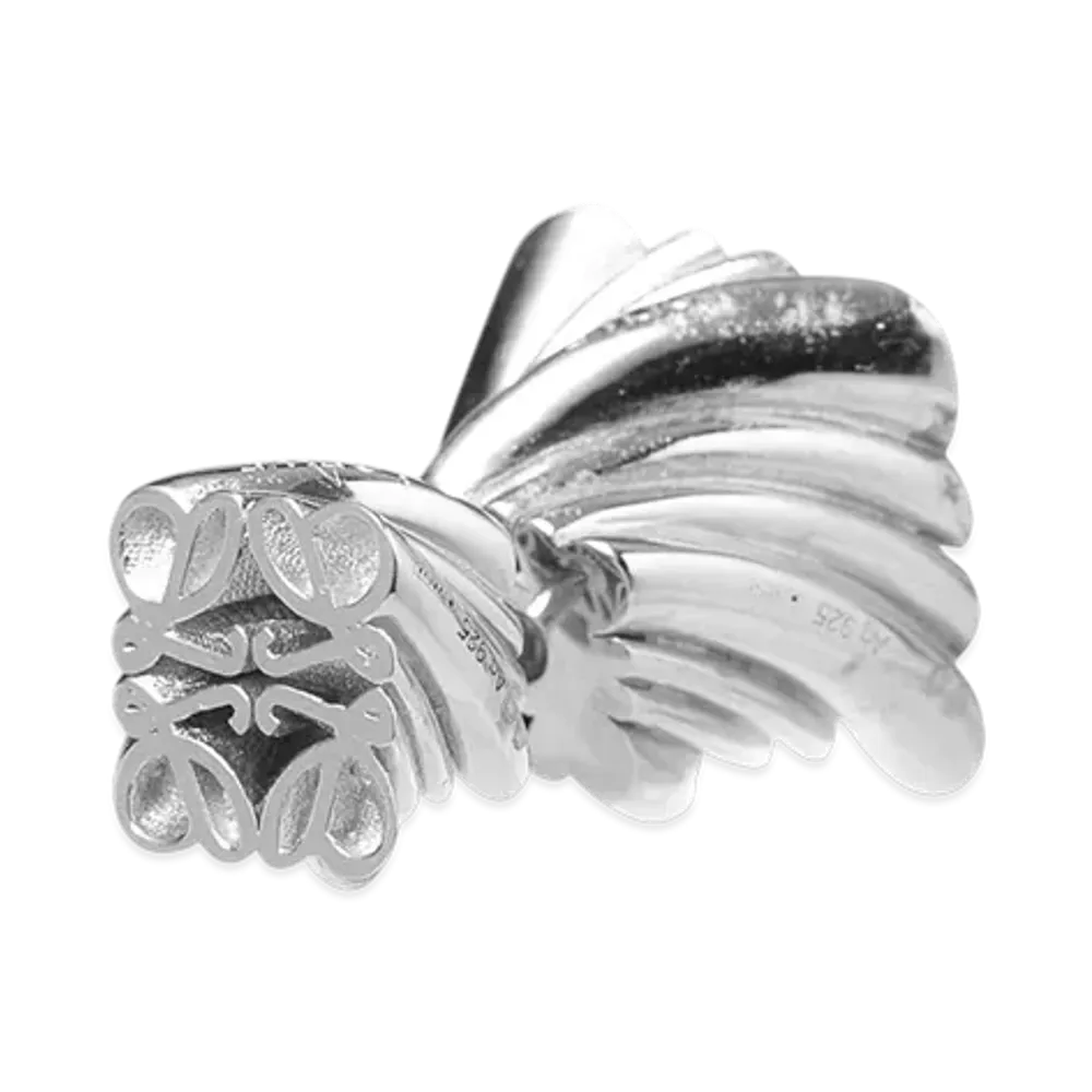 LOEWE Twisted Anagram Single Earring "Silver"