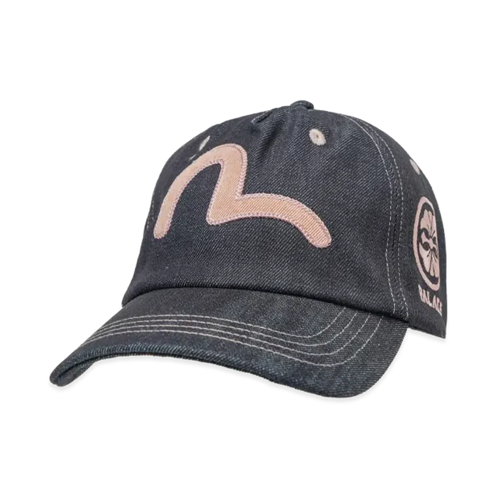 PALACE x EVISU Snapback "Indigo"