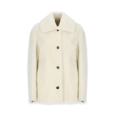 Jil Sander Women's Coats "Ivory"