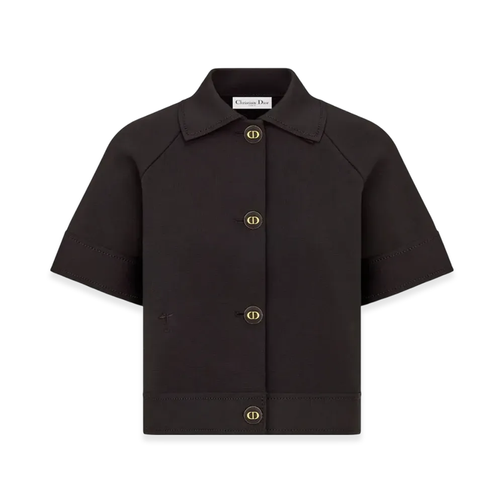 Dior Women's Short Sleeved Jacket Technical Mesh "Black"