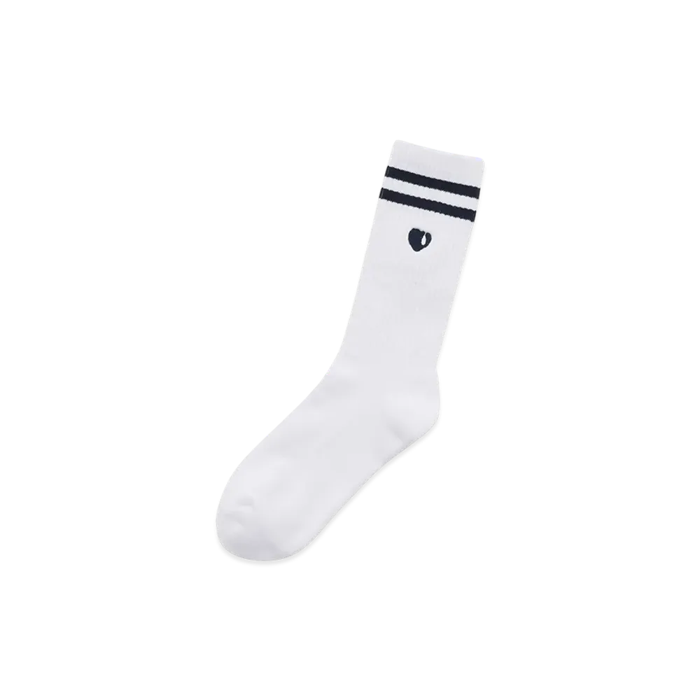 GOD ONLY KNOWS Heart Logo Line Socks "Navy"