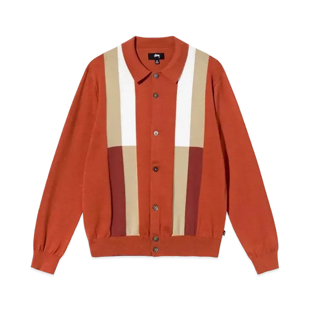 Stussy COLOR BLOCK SWEATER "Burnt Orange"