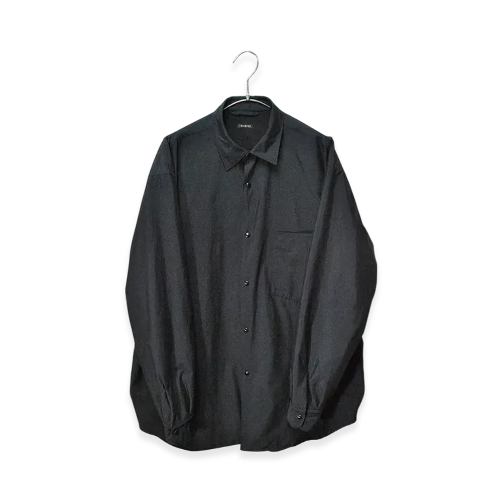 COMOLI Nylon Shirt Jacket "Black"