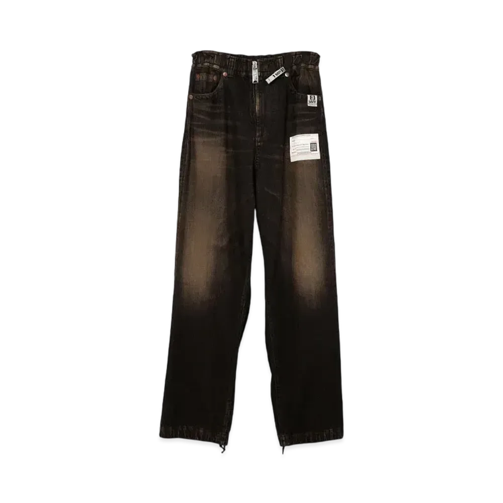 Maison MIHARA YASUHIRO Amateur Sewn Like Wide Denim Pants "Black"