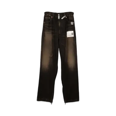 Maison MIHARA YASUHIRO Amateur Sewn Like Wide Denim Pants "Black"