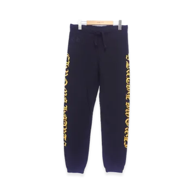 Chrome Hearts Side Logo Sweatpants "Black/Yellow"