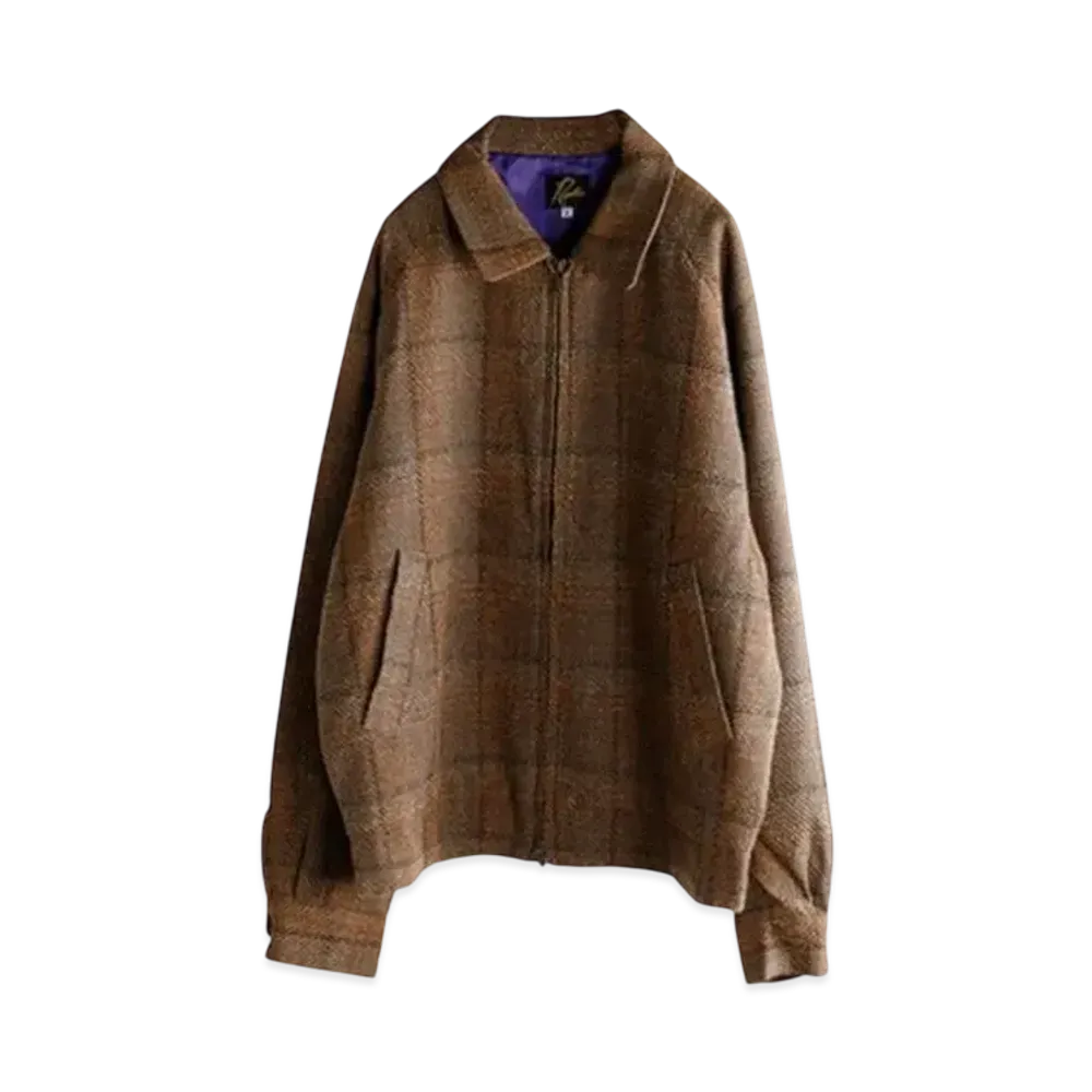 NEEDLES Twill Plaid Sport Jacket "Brown" NS101