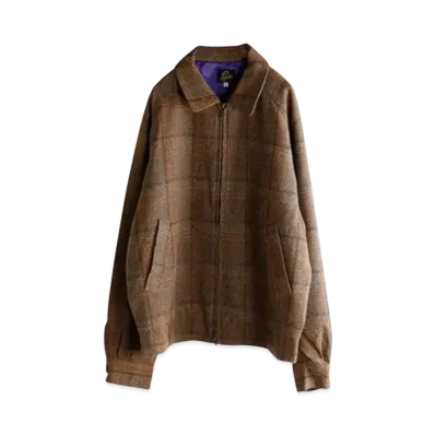 NEEDLES Twill Plaid Sport Jacket "Brown" NS101