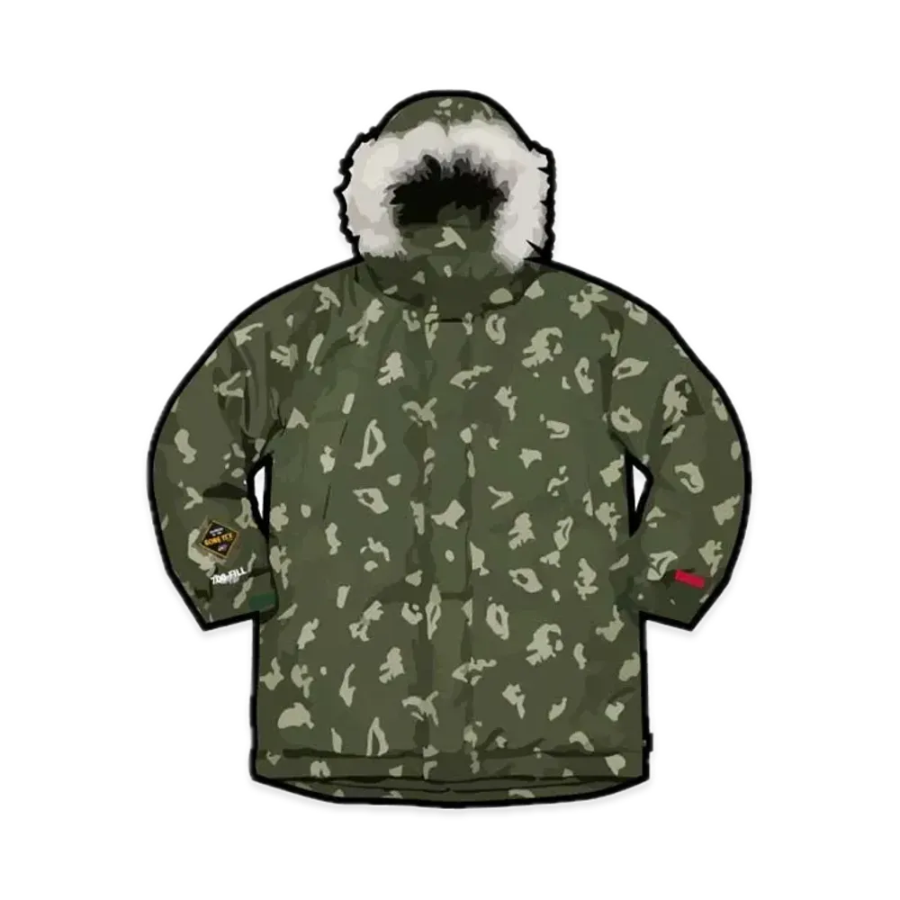 Supreme GORE-TEX 700-Fill Down Parka "Olive Russian Camo"