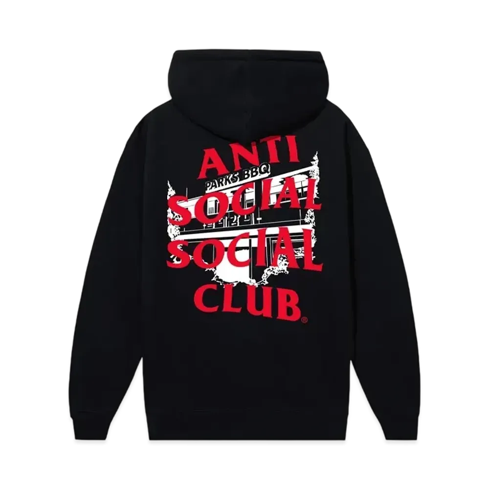 ANTI SOCIAL SOCIAL CLUB Major #1 Tear Into Silence Parks BBQ 1 Hoodie "Black"