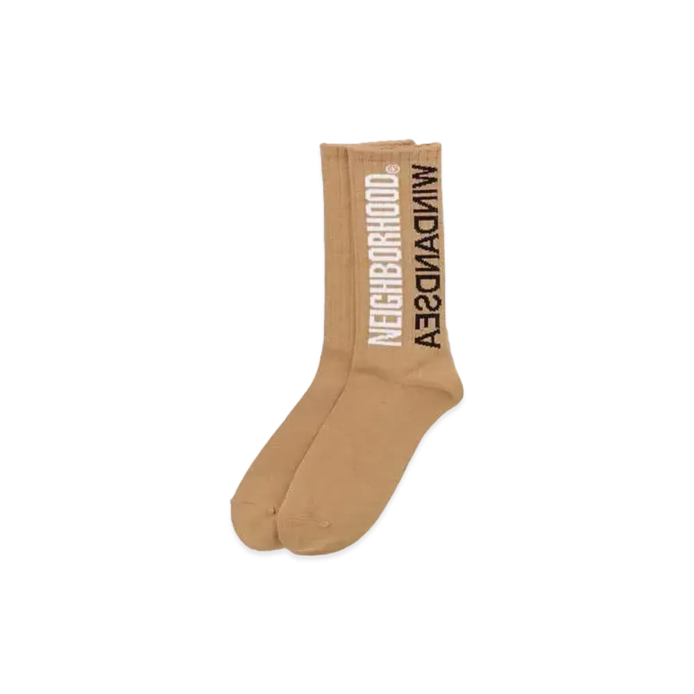 NEIGHBORHOOD WIND AND SEA NHWDS / CA-SOCKS "Beige"