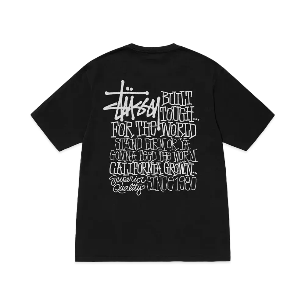 Stussy California Grown Tee Pigment Dyed "Black"