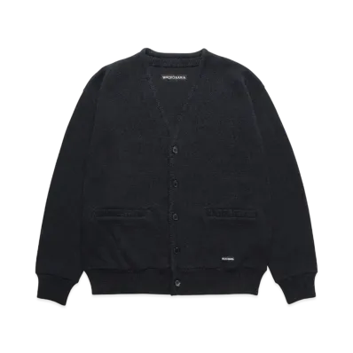 WACKO MARIA Classic Knit Cardigan "Chacoal"