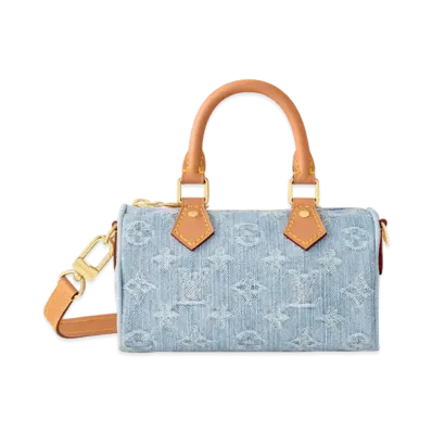 Louis Vuitton Nano Speedy Monogram Denim "Sky Denim"