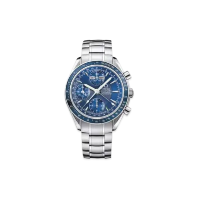OMEGA Speedmaster Date Day-Date Triple Calendar Chronograph 40MM "Stainless Steel/Silver/Blue" 3222.80.00