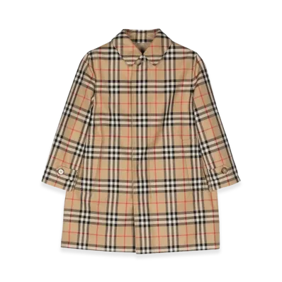 Burberry Kids Braxton Raincoat "Checked"