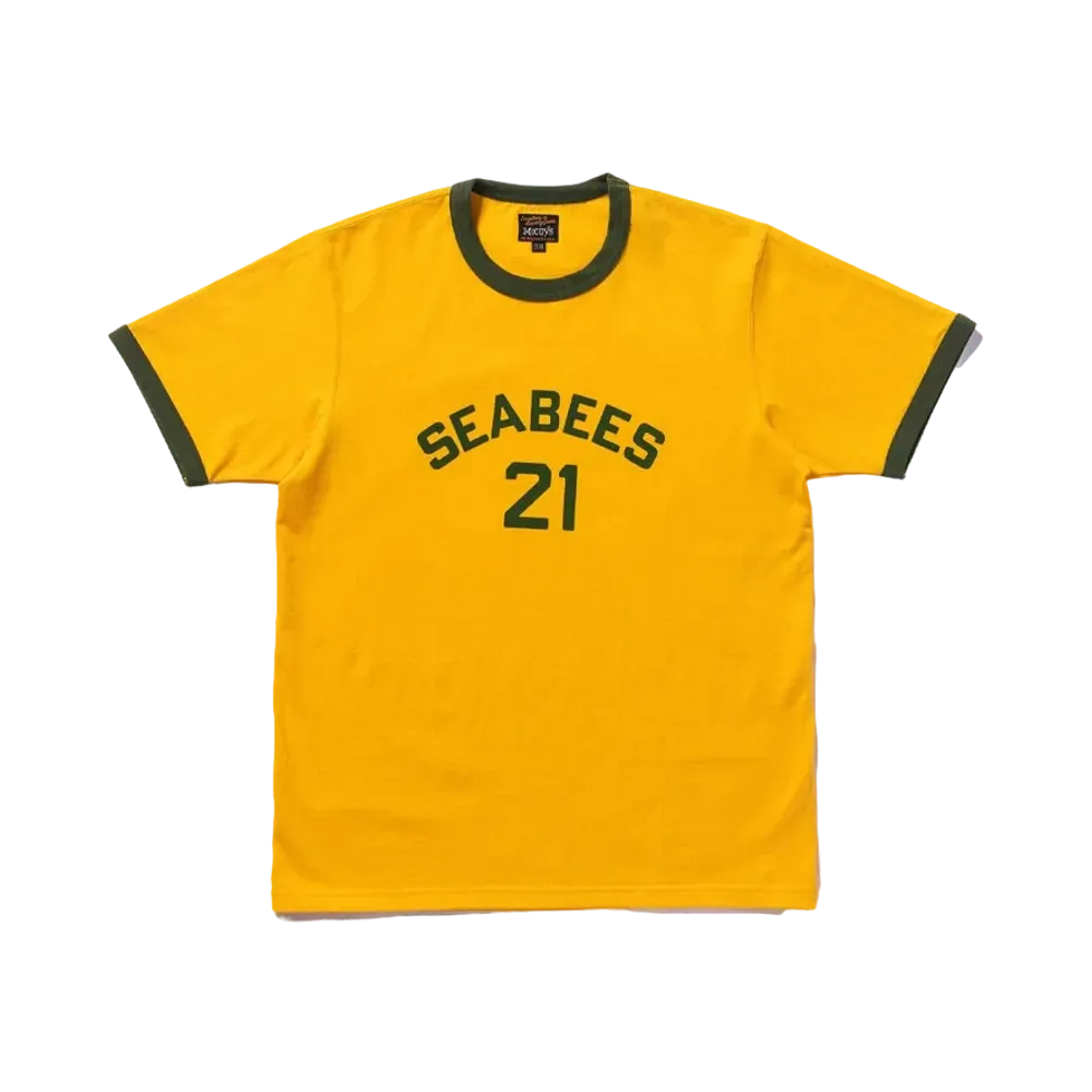 THE REAL McCOY'S Military Tee / Seabees 21 "YellowxForest"