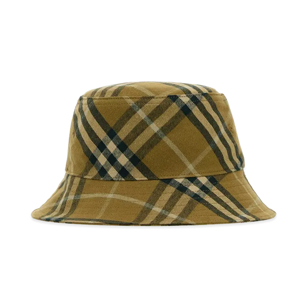 Burberry Embroidered Cotton Bucket Hat "Printed"