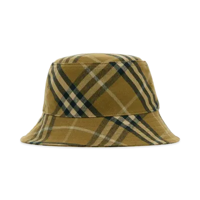 Burberry Embroidered Cotton Bucket Hat "Printed"