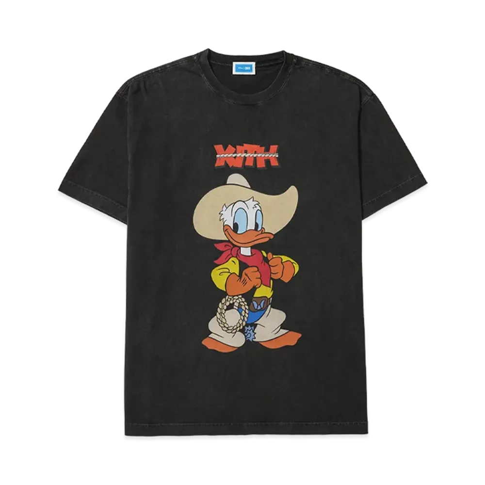 Kith x Disney For Donald Duck Cowboy Vintage Tee "Black"