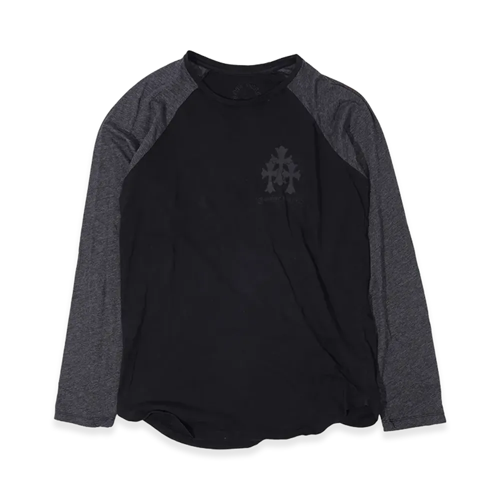 Chrome Hearts Cemetery Cross Raglan L/S T-Shirt "Black"