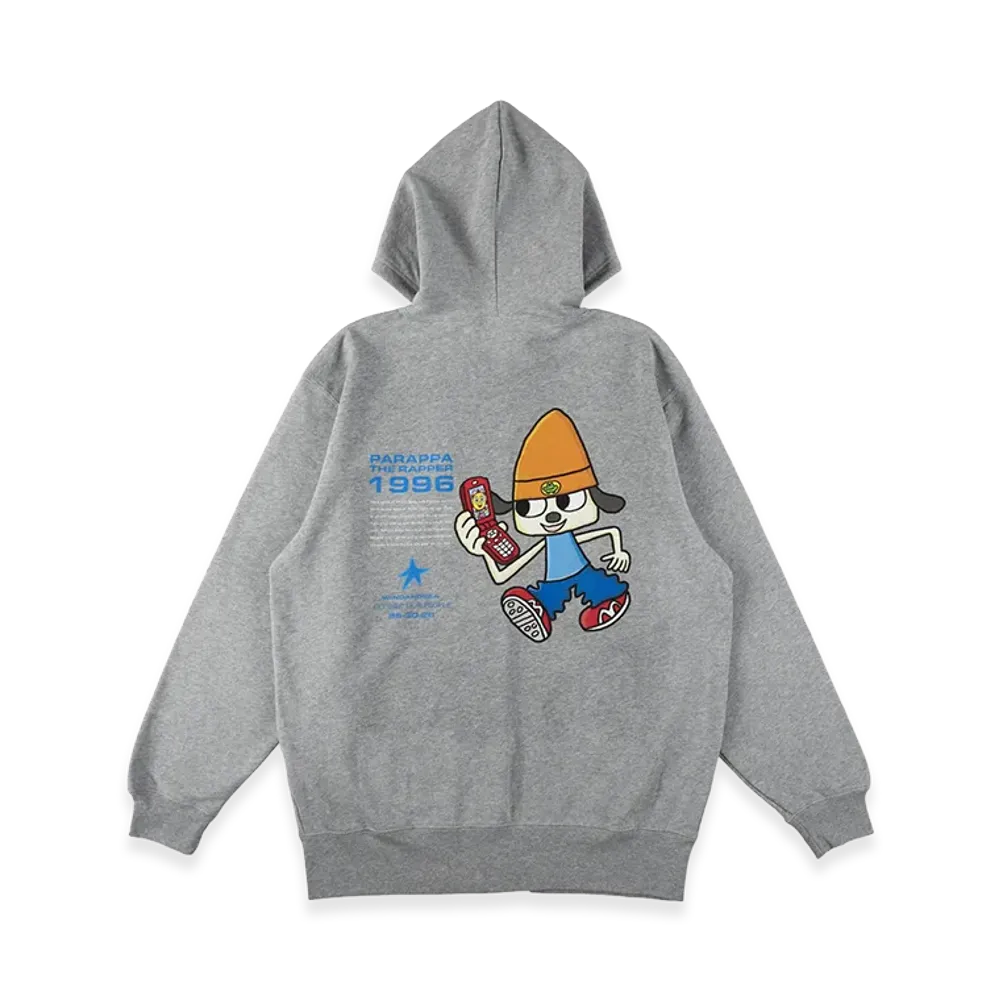 WIND AND SEA x PARAPPA Zip-Up Sweat Hoodie "Gray"