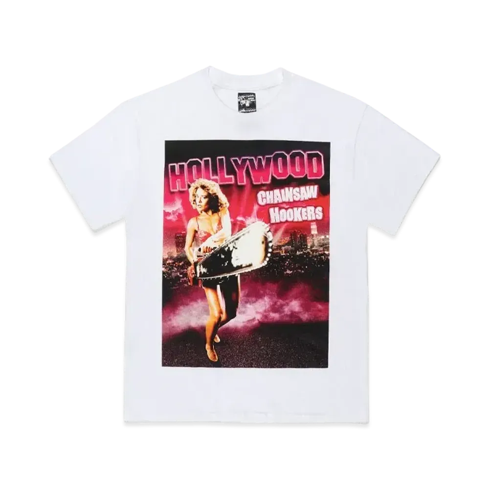 WACKO MARIA Hollywood Chainsaw Hookers / T-Shirt #1 "White"