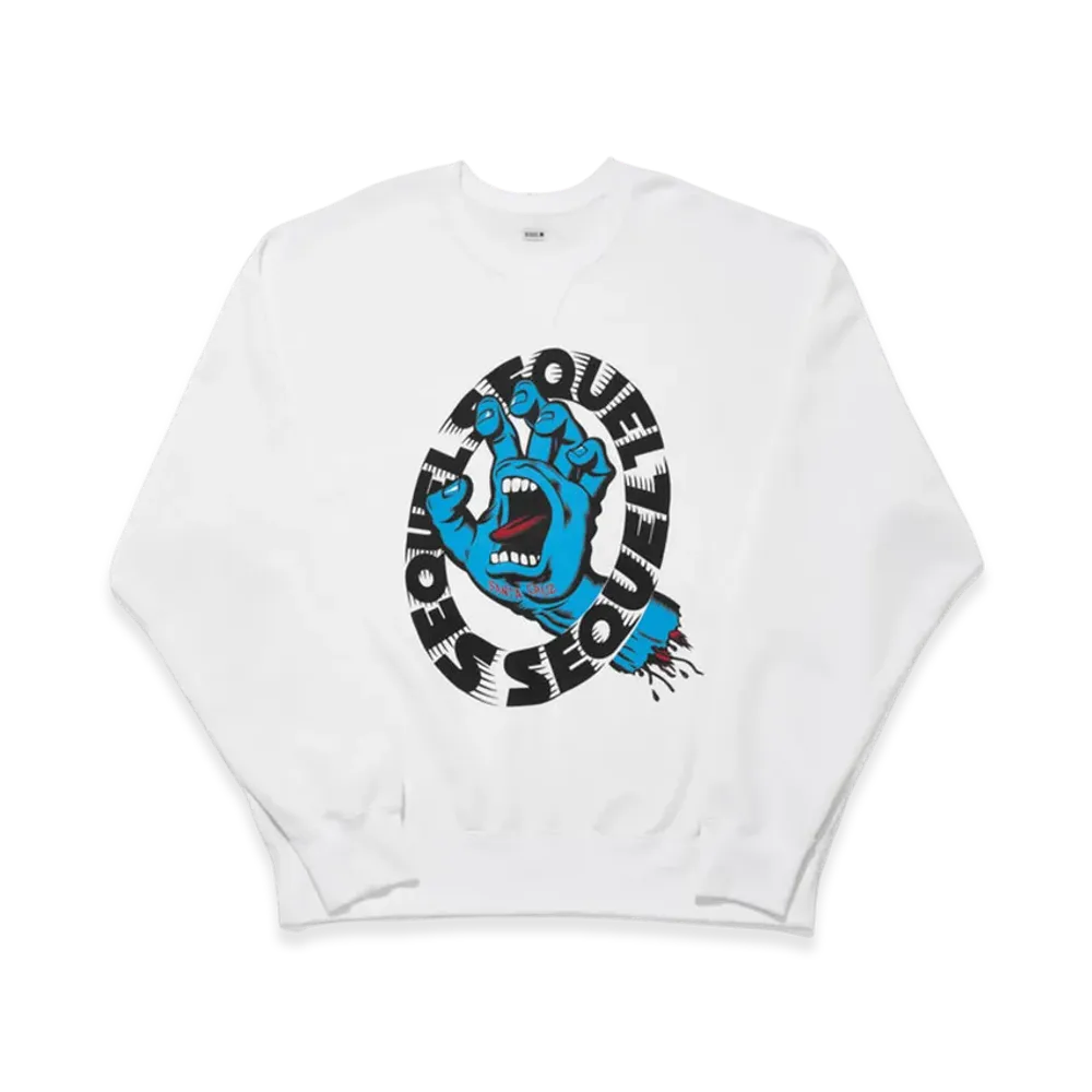 FRAGMENT x SANTA CRUZ x SEQUEL Crew Neck Sweat "White"