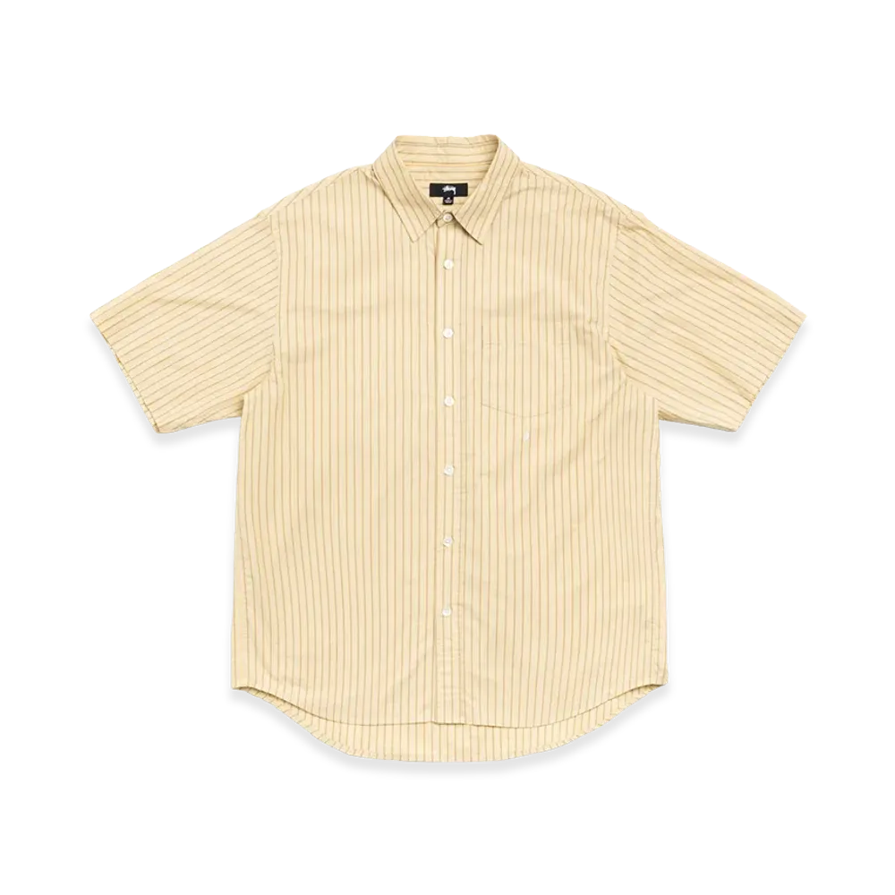 Stussy Standard Ss Shirt "Yellow Stripe"