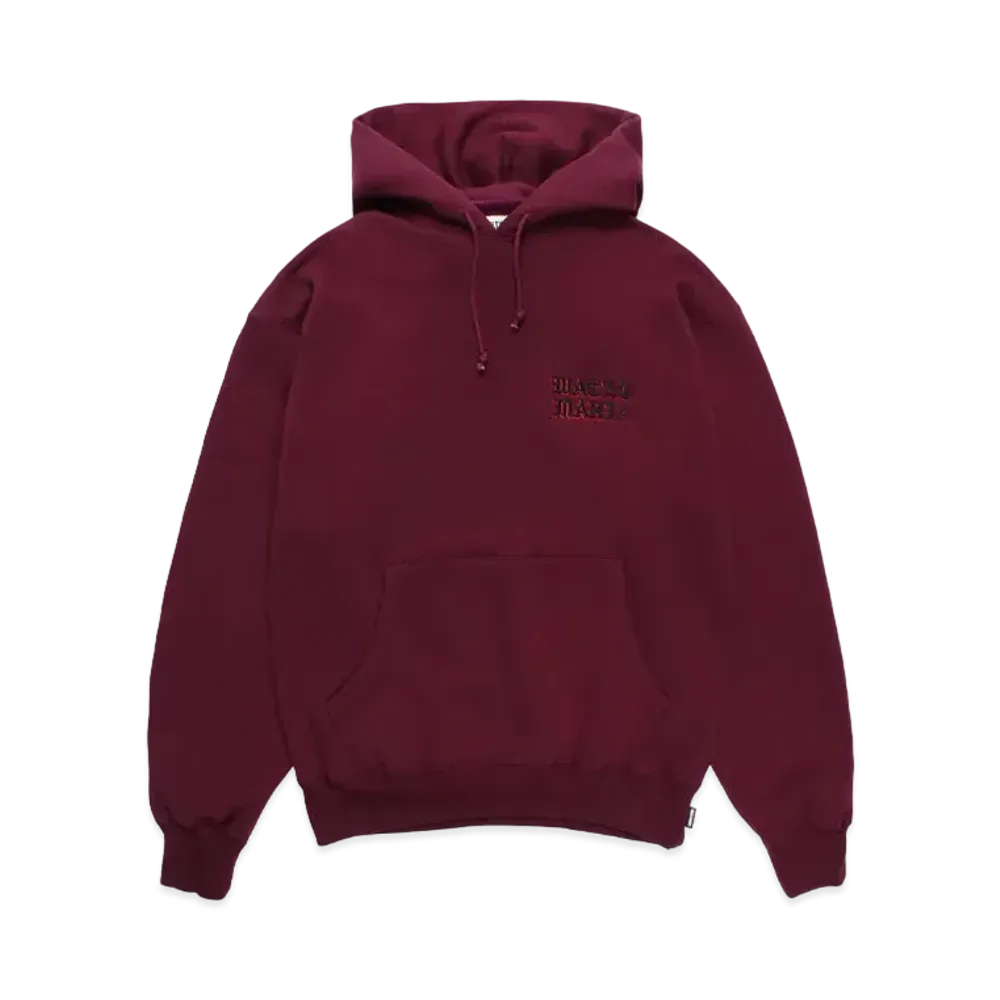 WACKO MARIA Middle Weight Hooded Sweat Shirt "Burgundy"
