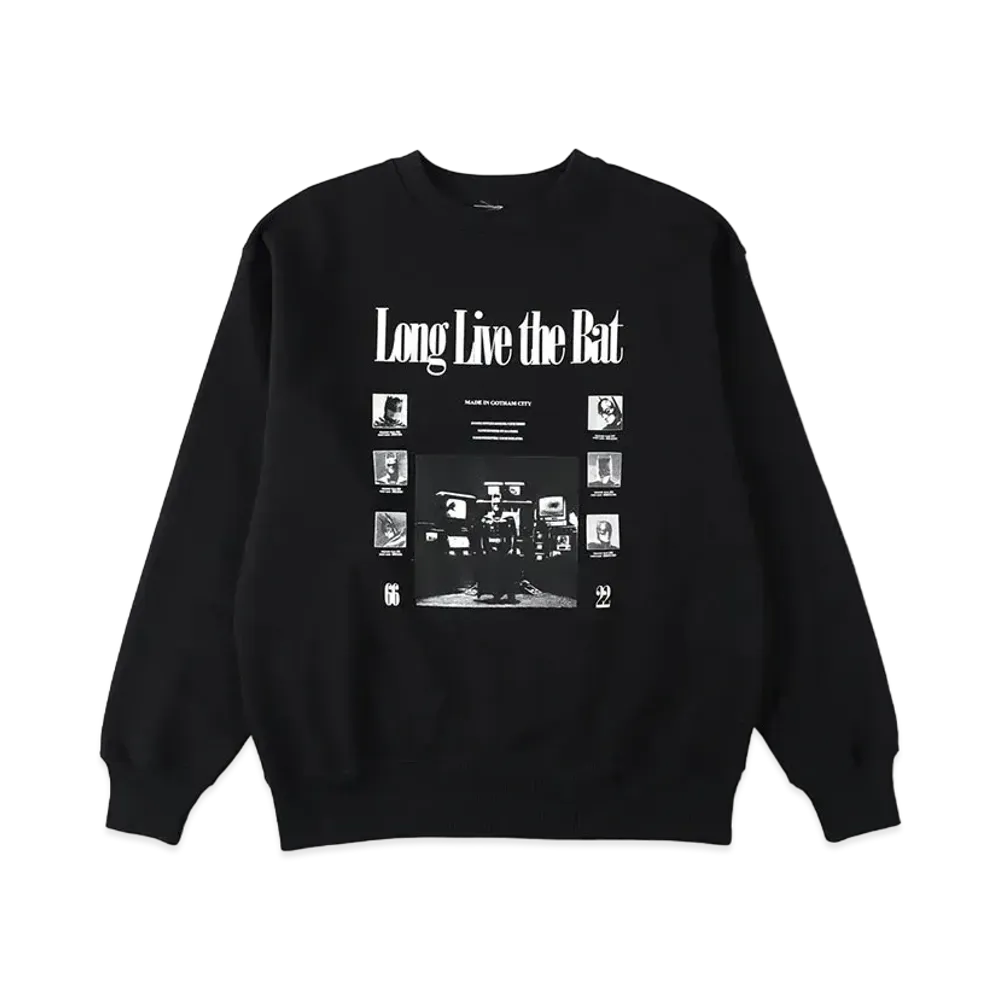 WIND AND SEA Batman 85th Crew Neck Sweat "Black"