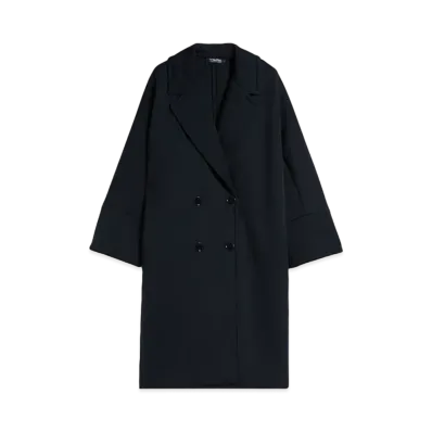 Max Mara Epopea Viscose Jersey Coat "Ultra Marine"