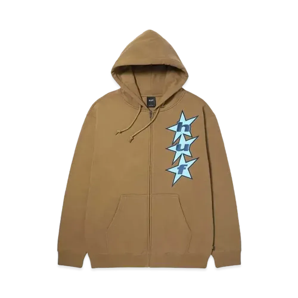 HUF Spring 24 All Star Full Zip Hoodie "Camel"