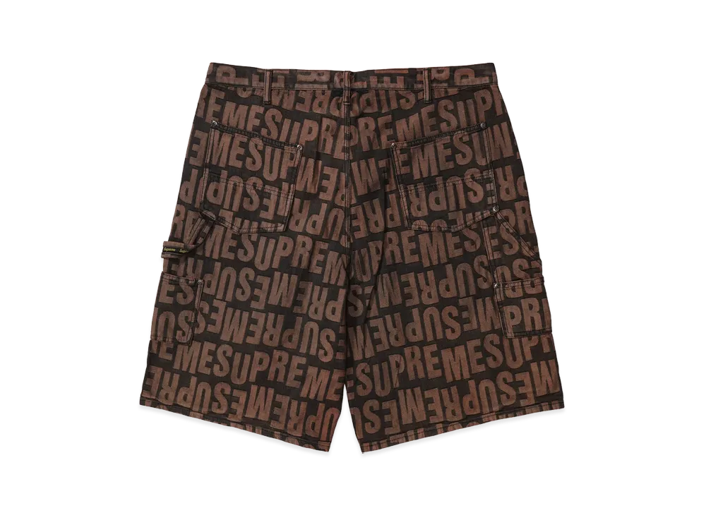 Supreme Repeat Jacquard Double Knee Denim Short 