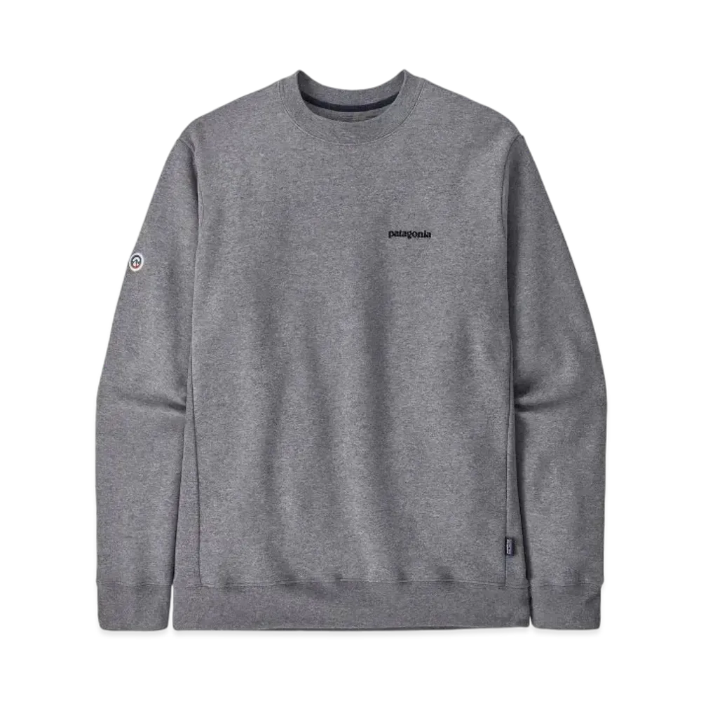 Patagonia Men's Fitzroy Icon Uprisal Crew Sweatshirt "Grey Heather"