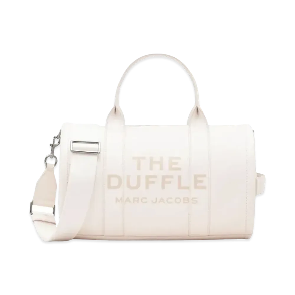Marc Jacobs The Leather Large Duffle Bag "Cotton/Silver"