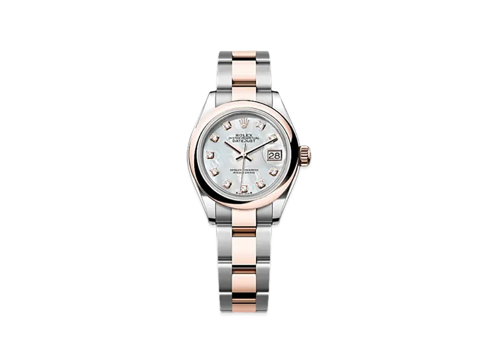 ROLEX Lady-Datejust Oystersteel & Everose Gold "White"