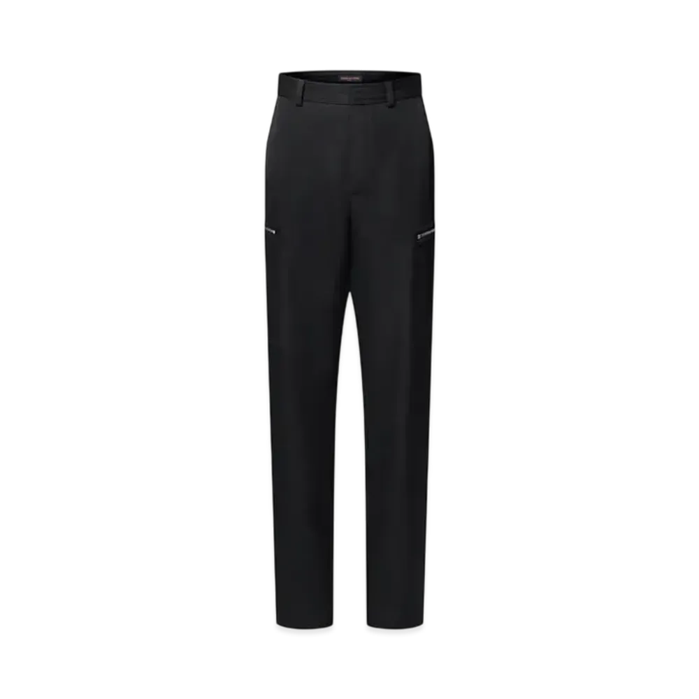 Louis Vuitton Tailored Wool Cargo Pants "Noir"