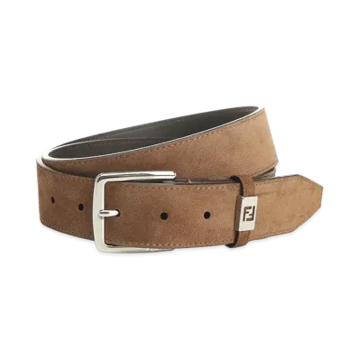 FENDI Suede FF Belt "Brown"